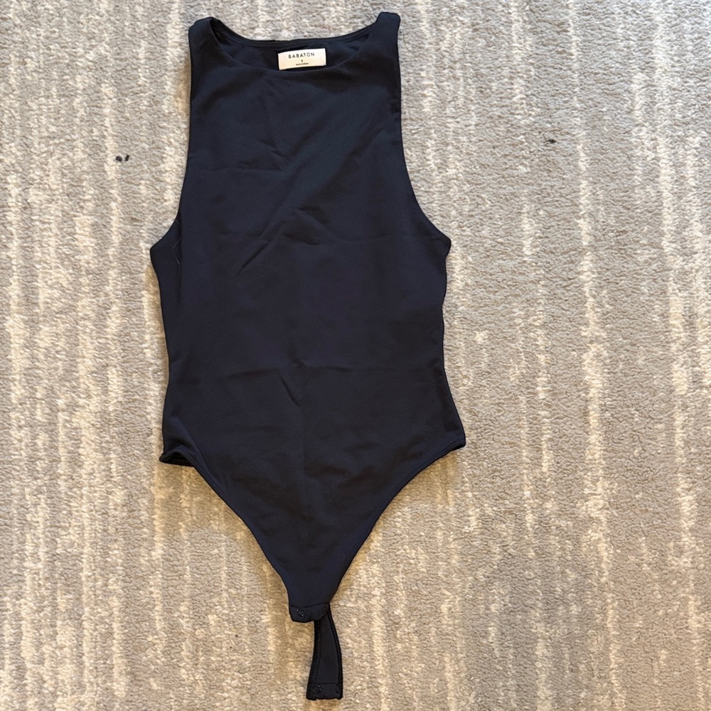Aritzia Babaton Black Sleeveless Bodysuit